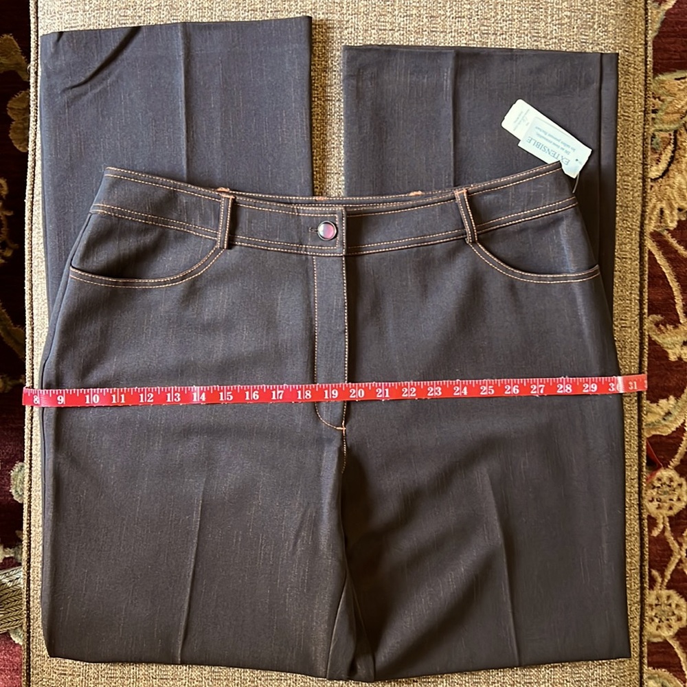 Chocolate Brown Denim Pant - Picture 2 of 12